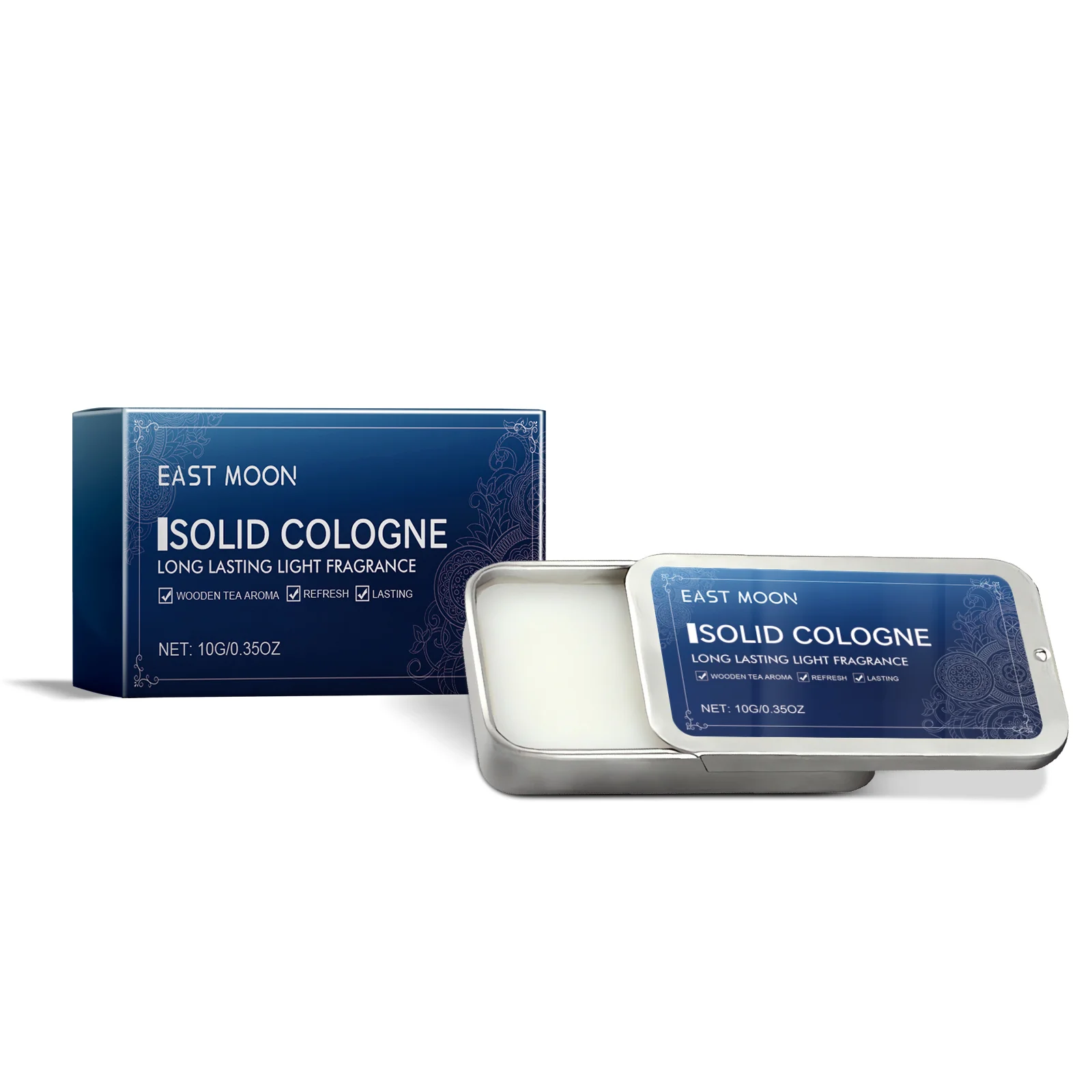 Balsamo solido al sandalo per uomo, fragranza a lunga durata, ideale per appuntamenti, flirt e per migliorare la seduzione. Balsamo solido leggero e portatile per il corpo._voghion.com