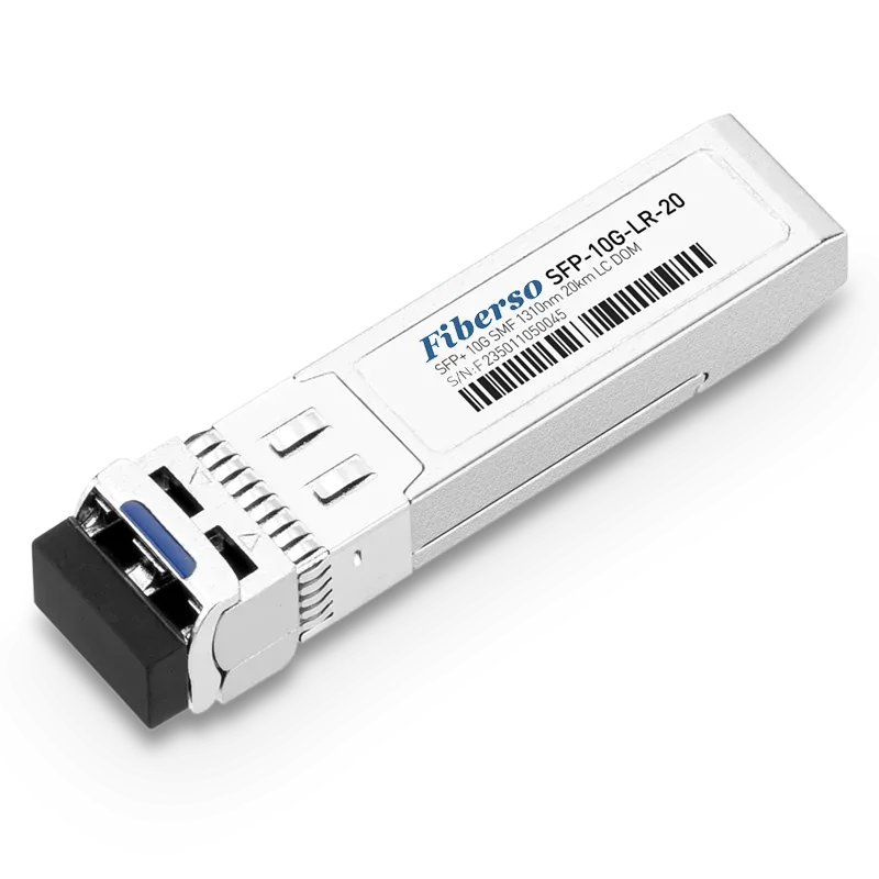 

Fiberso SFP+ 10G Module LR 20km Duplex LC SM Fiber Optical Transceiver Compatible with Switches