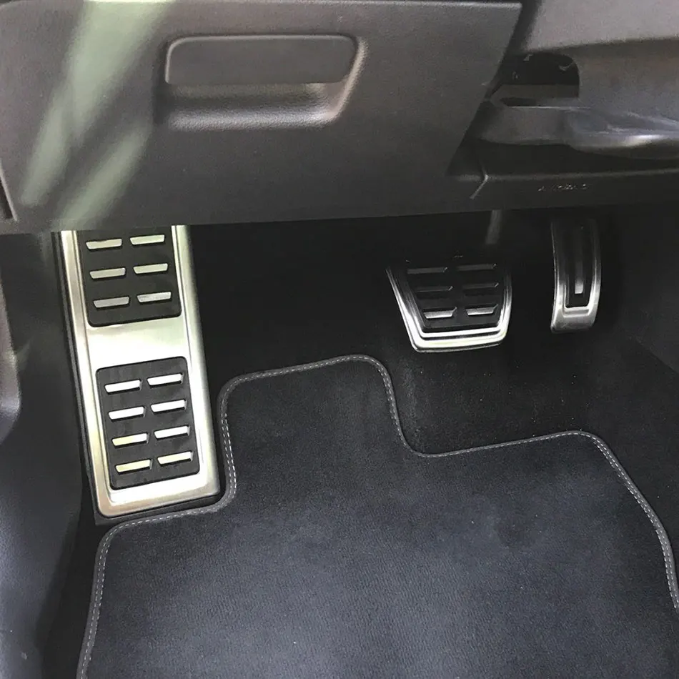 Auto-Fußpedale für SEAT Leon Cupra Leon Mk4 KL1 KL8 2020 2021 2022, Edelstahl, Gasbremse, Restfußpedal, Polsterschutz, AT MT – Detail 10