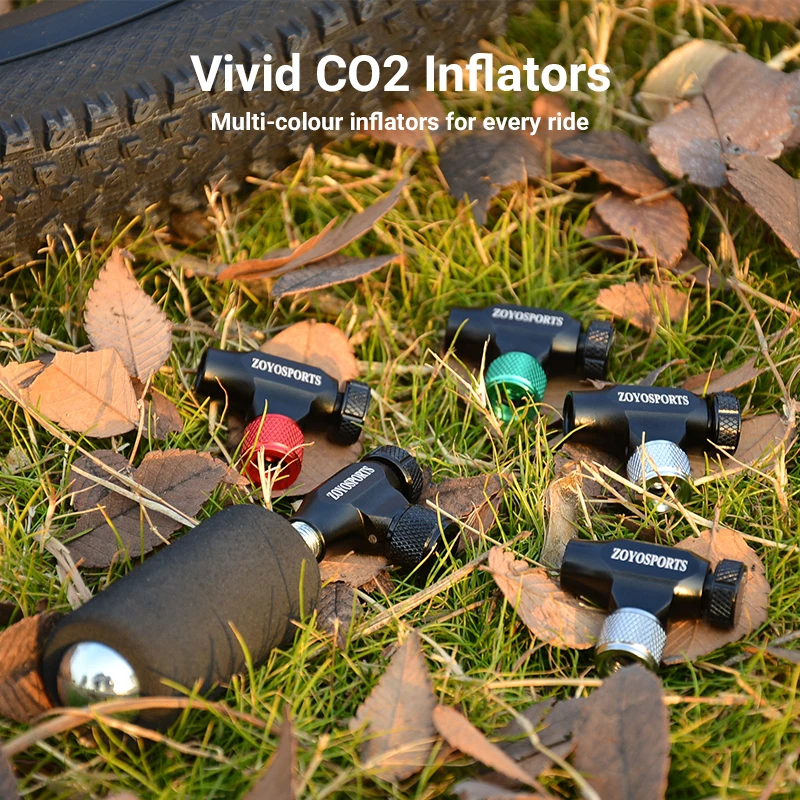 ZOYOSPORTS CO2 Inflator for Presta Schrader Valves Bike Tire Pump with Insulated Sleeve Lightweight Portable No CO2 Cartridge - Image 4