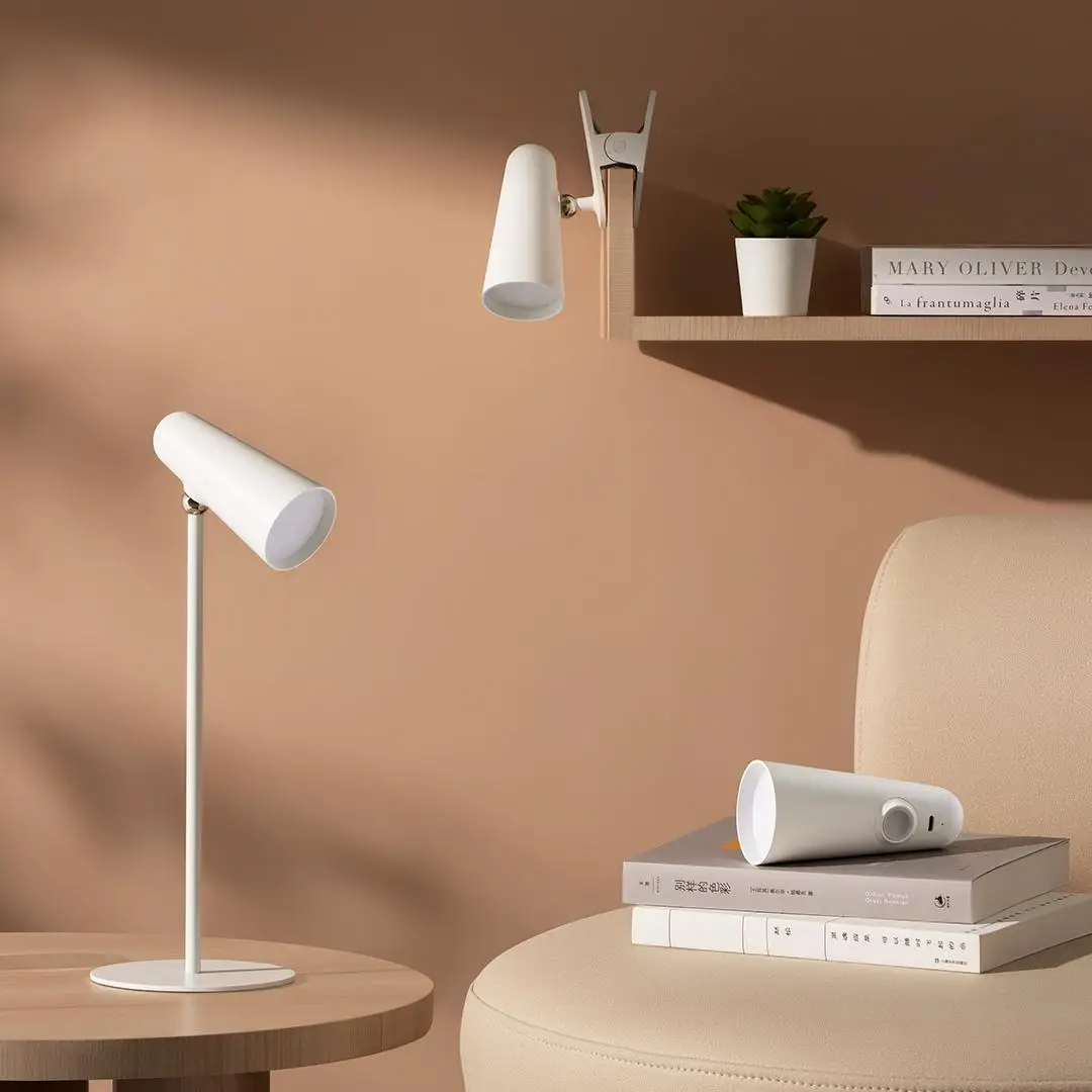 Original Mijia Multifunction Desk Lamp Type-c Rechargeable 3 In 1 Portable Reading Table Rendering Light Clip Lamp Flashlight CN