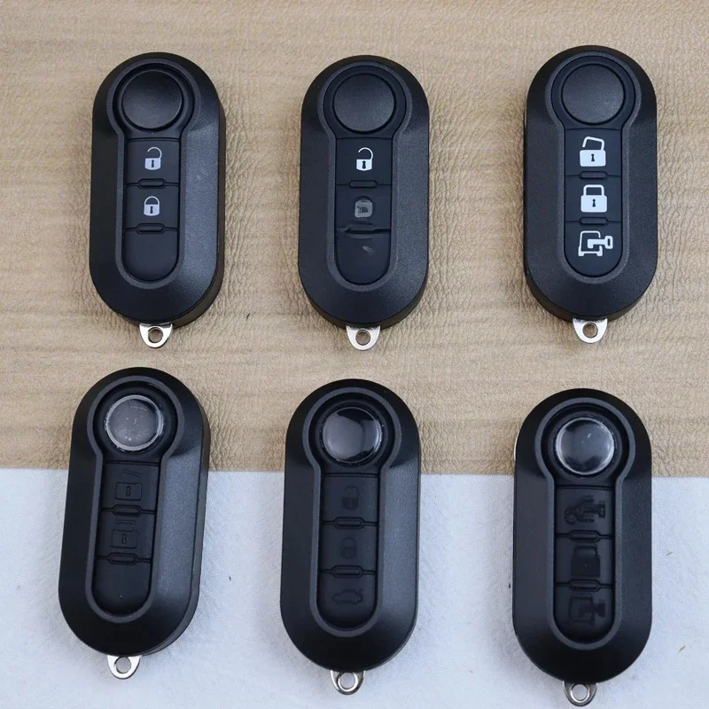 Boîtier de coque pour clé de voiture, pour Fiat 500 500L Bravo Panda Freemont Punto Ducato Peugeot Boxer citroën Jumper/boutons