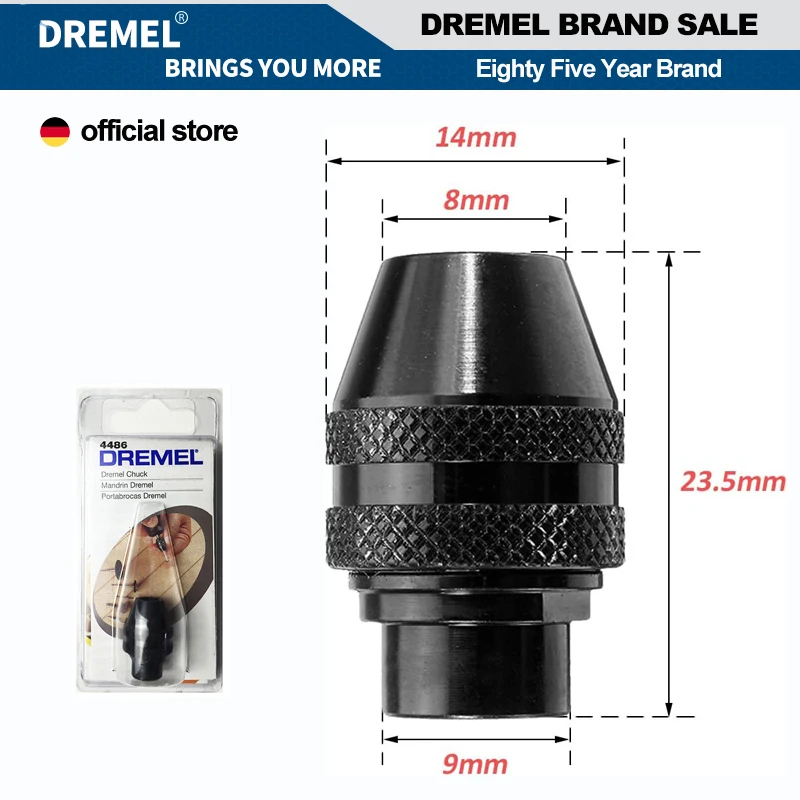 Dremel 4486 Keyless Chuck Quick Change Mini Drill Chuck Compatibele Dremel 3000 4000 4300 8240 8220 Elektrische Zaagmolen Gereedschap