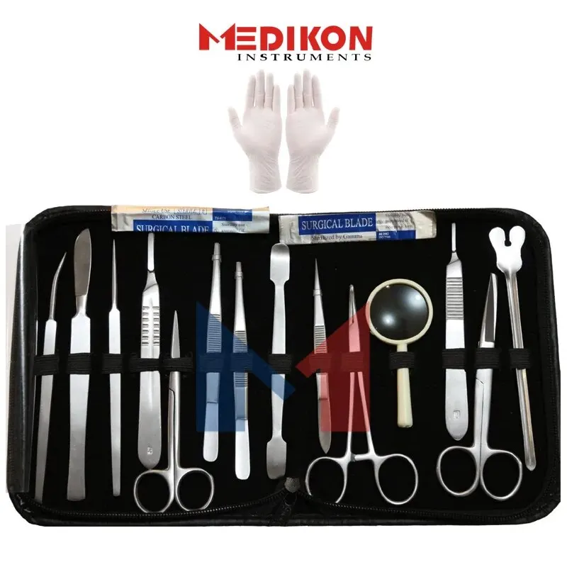 

40 Kits/Sets Medical Students Surgical Dissecting kit Set Popular Frog Operation Sets / Stainless Steel Surgical Scissors