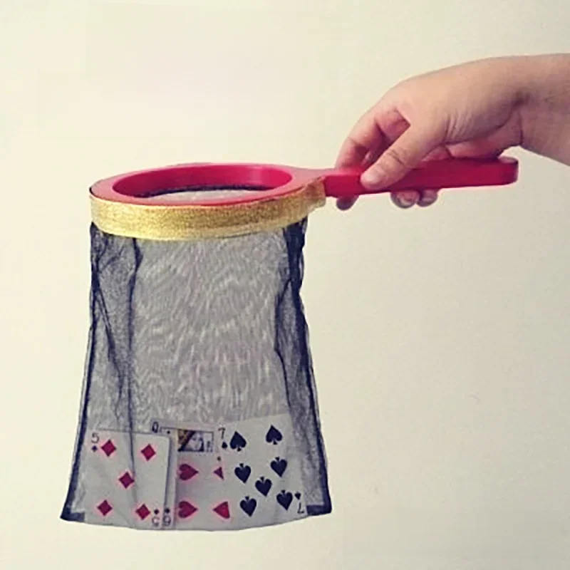 Sac de force en filet avec poignée pour tours de magie, accessoire gimmick de mentalisme, de magicien, de scène, de disparition