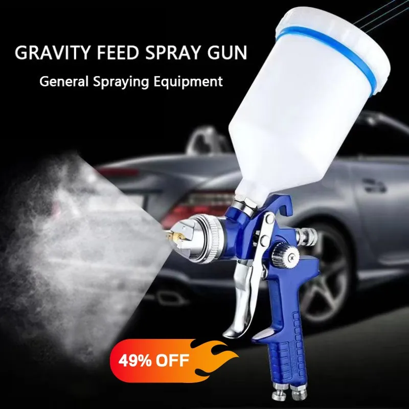 

High Quality Gravity Feed Air Paint Gun Spray Gun HVLP 1.3/1.4/1.7mm Nozzle Furniture Airbrush Pneumatic Car Spray Painting Tool