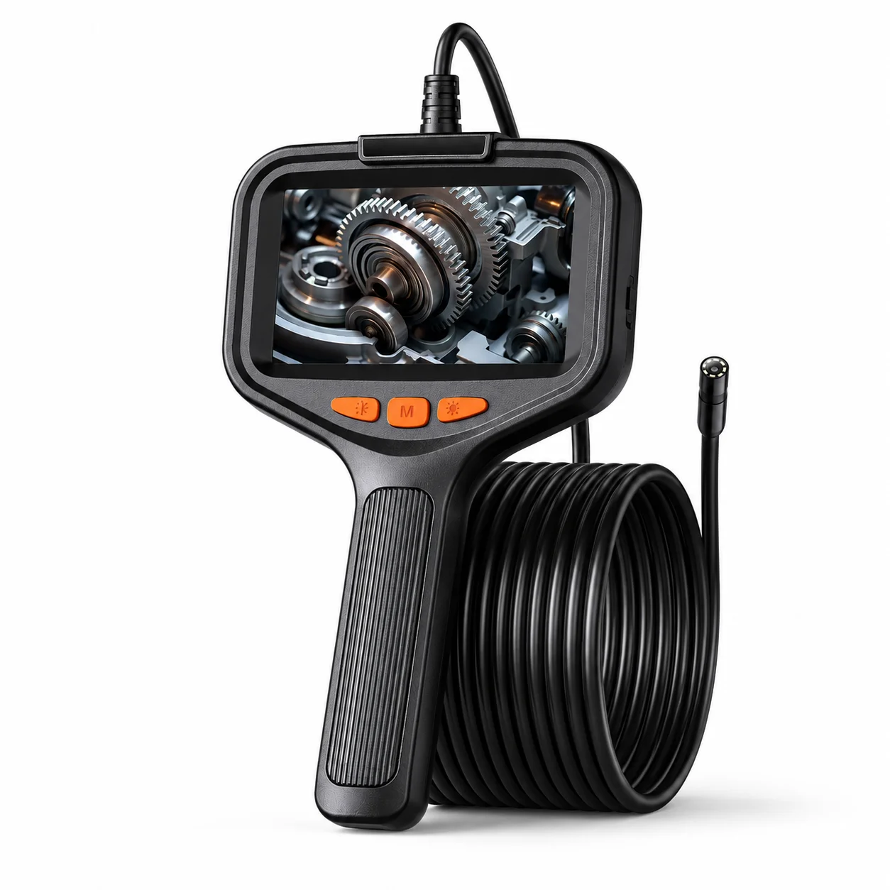Industrial Endoscope Camera 8mm HD1080P 4.3inch IPS Screen 1080P Pipe Inspection Camera for Car Repair IP67 Waterproof 8 LEDS