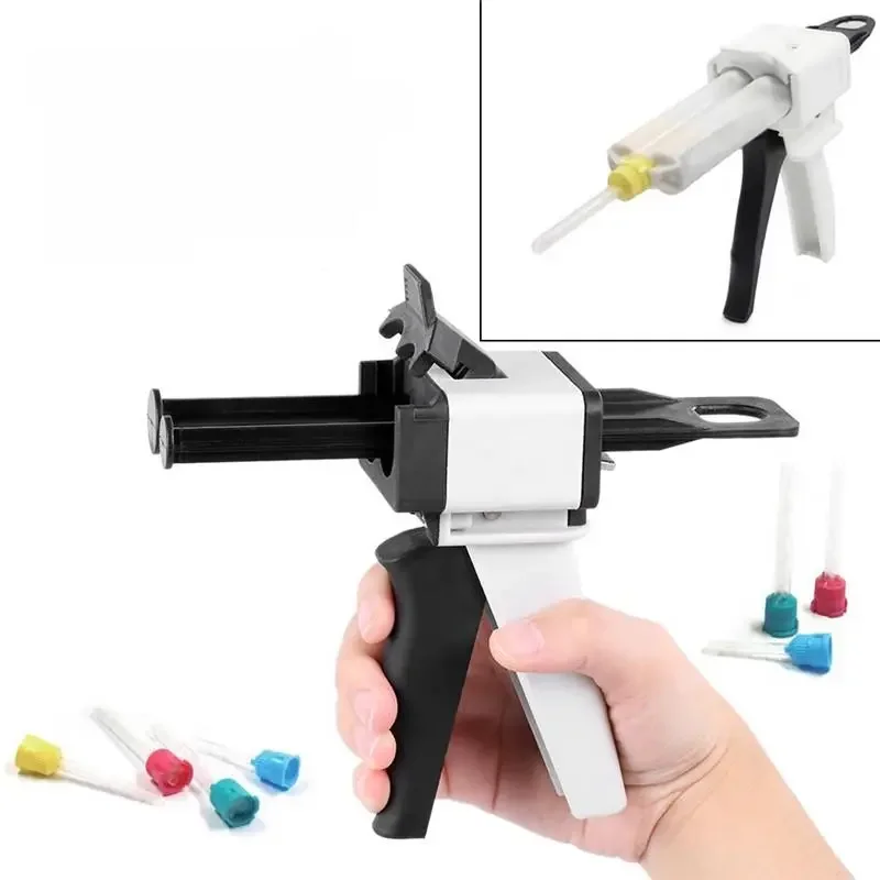 Pistolet do mieszania wycisków dentystycznych Uniwersalny pistolet dozujący 1:1 /1:2 Pistolet dozujący z gumy silikonowej 10:1 Narzędzia dentystyczne — zdjęcie 2