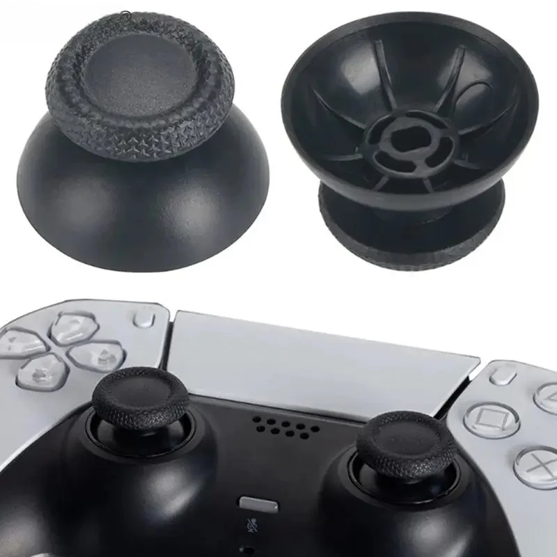 Capuchons de poignée de pouce de remplacement pour manette Dualshock 5, capuchon de pièce plus lent, manette PS5, PS5 slim, PS5 Pro, noir, 10 pièces