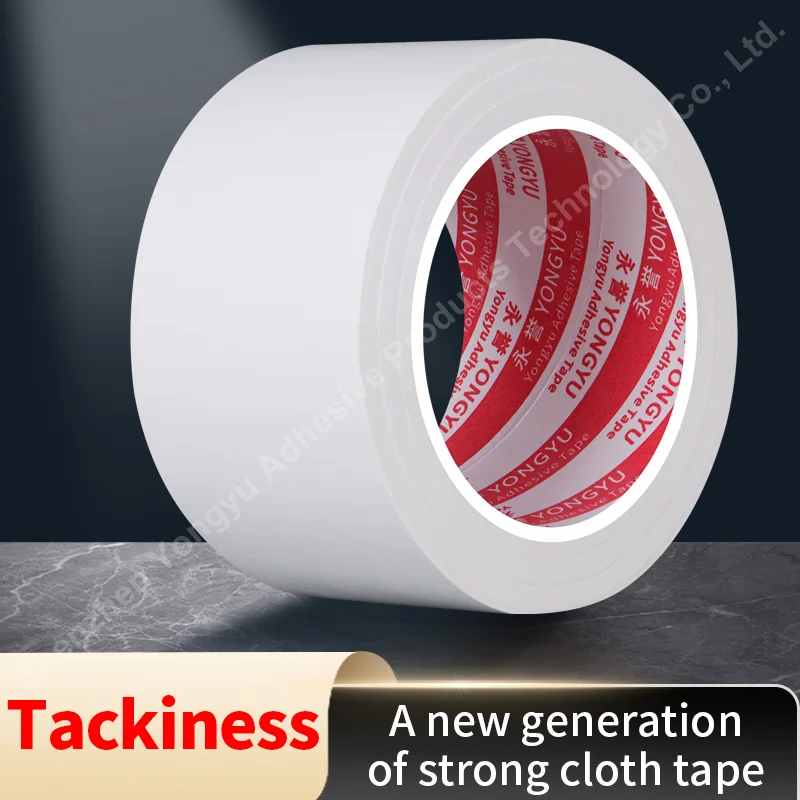 50M Writable No Residue Cloth Duct Tape Heavy Duty Super Sticky Waterproof Carpet Binding Adhesive Tape Easy to Tear Cloth Tape