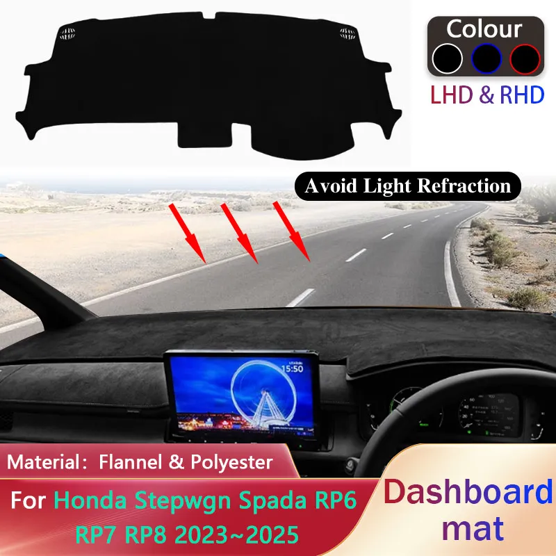 

Car Dashboard Pad for Honda Stepwgn Spada RP6 RP7 RP8 2023~2025 Liner Anti-Slip Mat Sunshade Dashmat Cover Carpet Rug Accessorie