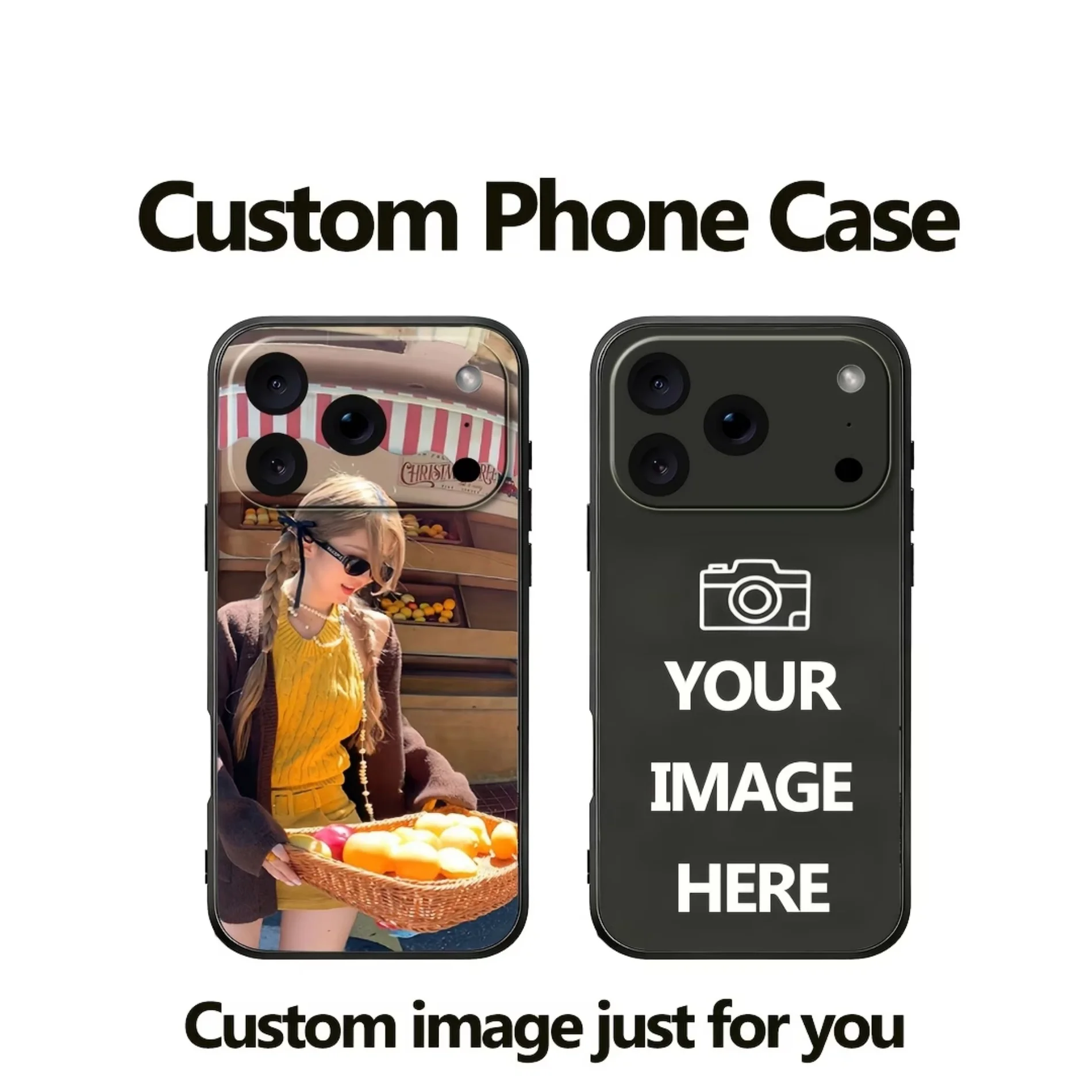Funda de Silicona Suave para iPhone 15 18 17 16 14 13 12 11 Pro XS Max 8 7 Plus Mini XR X Air 16e 17e, Personalizable con Foto de Mascota