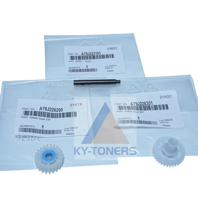 

A79J226200 A79J226301 A79J223101 Shaft for Konica Minolta BH C458 C558 558 458 One Way Carton Paper Feed Drive Gear