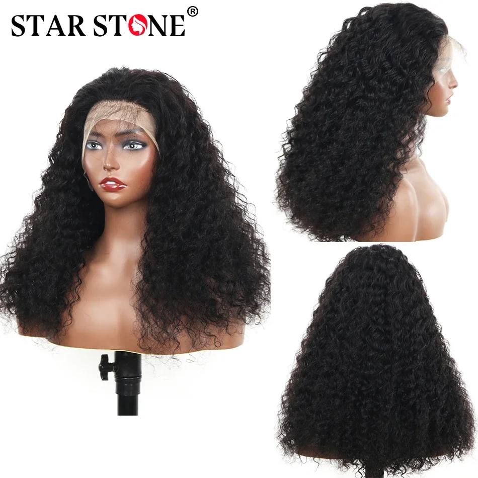 

250% High Density Deep Wave 13x4 Lace Frontal Wig Water Wave Front wig Pre plucked Brazilian 16 18 Inch Curly Wigs Human Hair