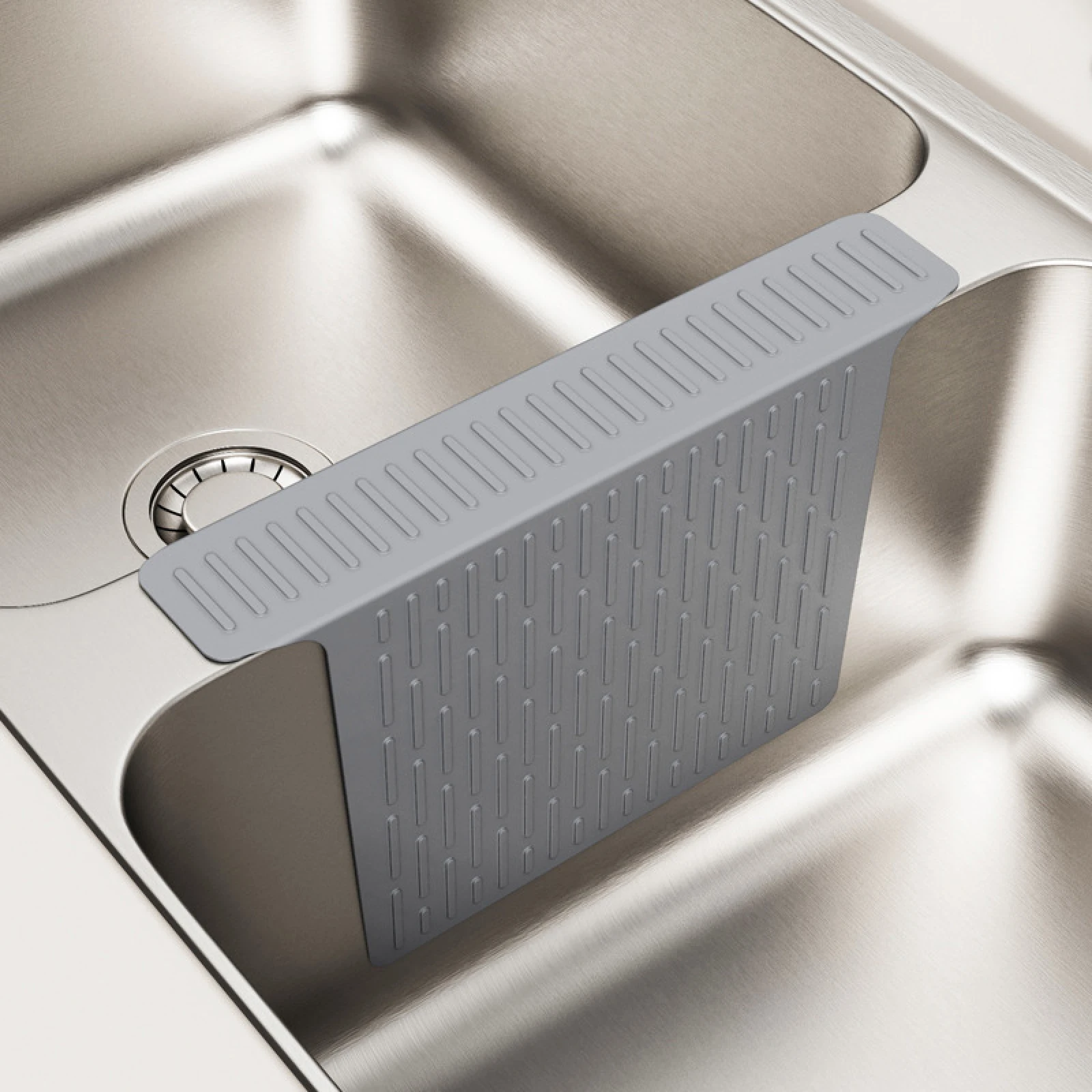 Kitchen Sink Saddle Protector Sink Saddle Silicone Sink Divider Pad Kitchen Sink Protection Pad Non-Slip Bump Scratch Drain Pad