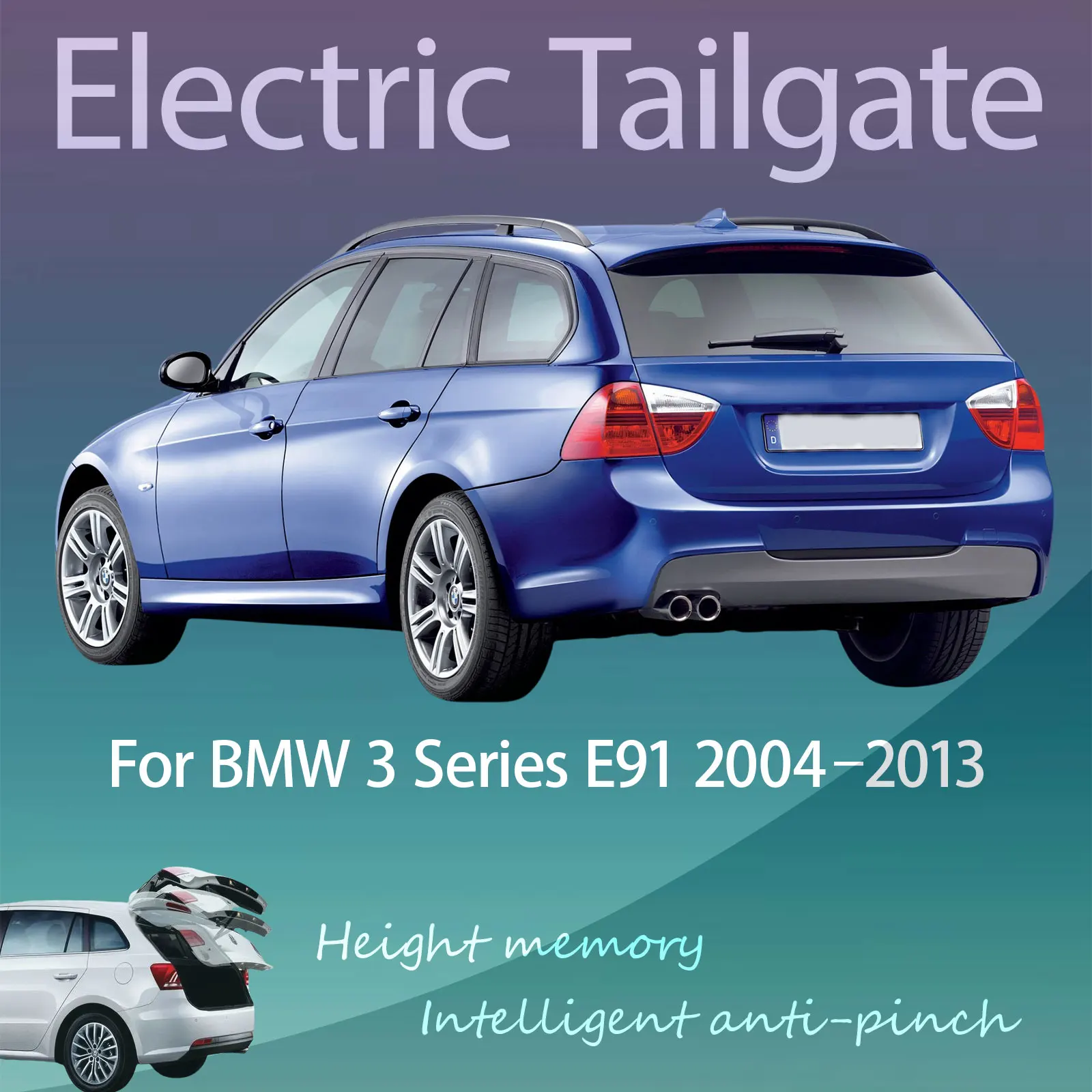 

Для BMW 3 Touring E91 2004-2013 автоматический подъем, интеллектуальная защита от защемления, установка электрической задней двери с сенсорной направляющей