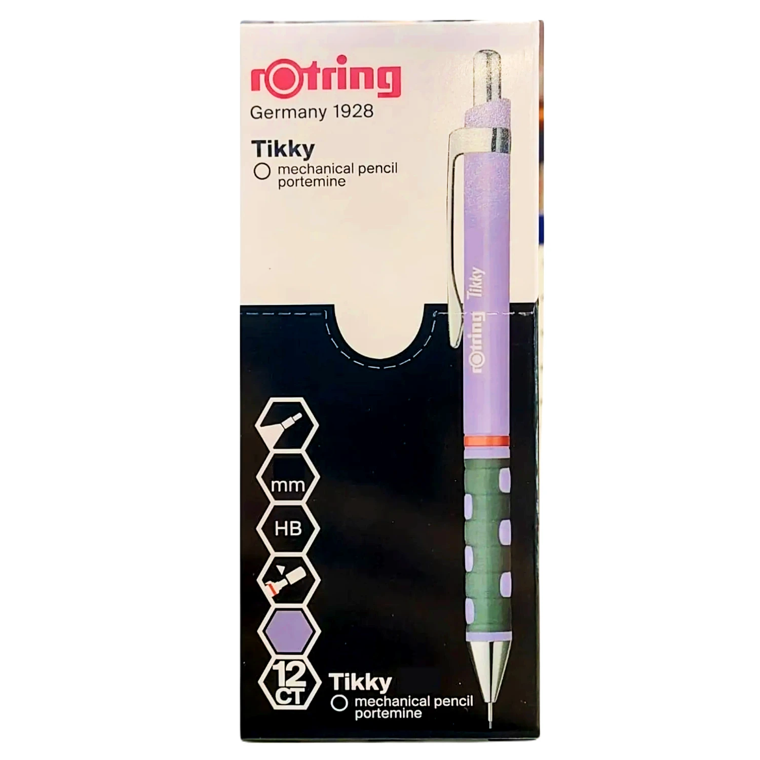 Rotring Tikky Mechanische Potloodset, Hb 0.7 Mm, Een Pakket Inclusief 12 Eaces (3 Optionele Kleuren)