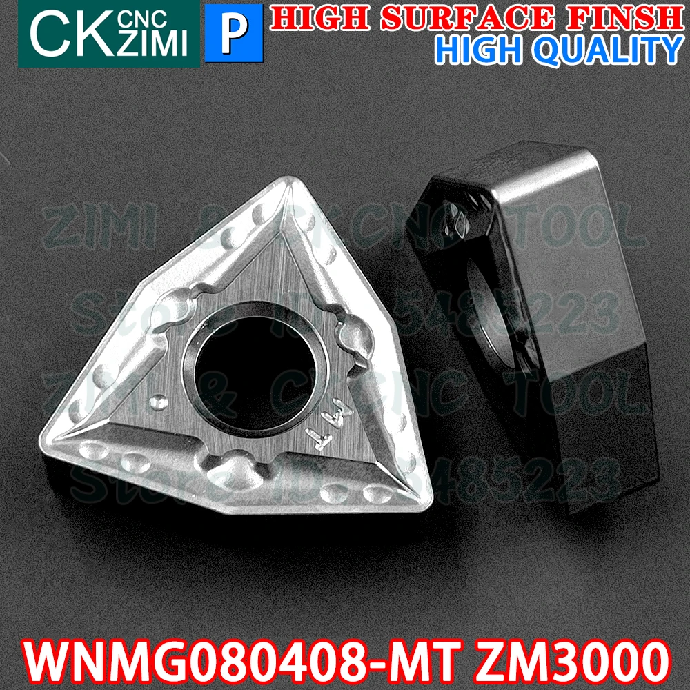WNMG080408-MT ZM3000 WNMG 080408 MT wkładki z węglika Cermet toczenie wkładki narzędzia CNC wykończenie tokarka metalowa narzędzia WNMG 0804 do stali