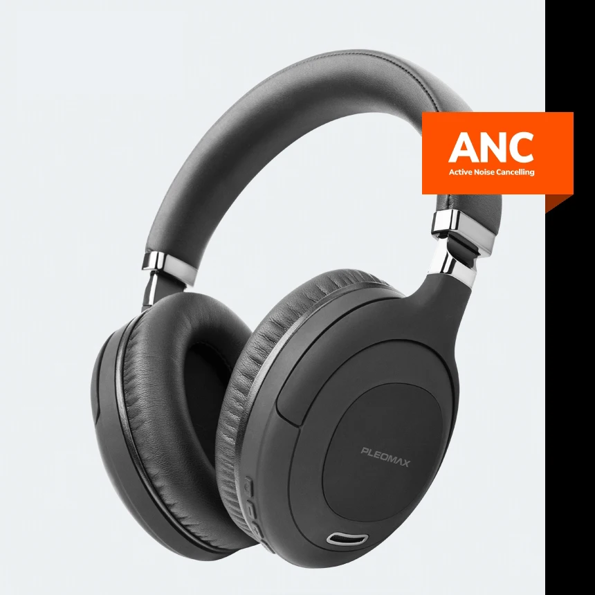 Noise Cancelling Bluetooth Wireless Headset, over-year Hood headphones, with microphone