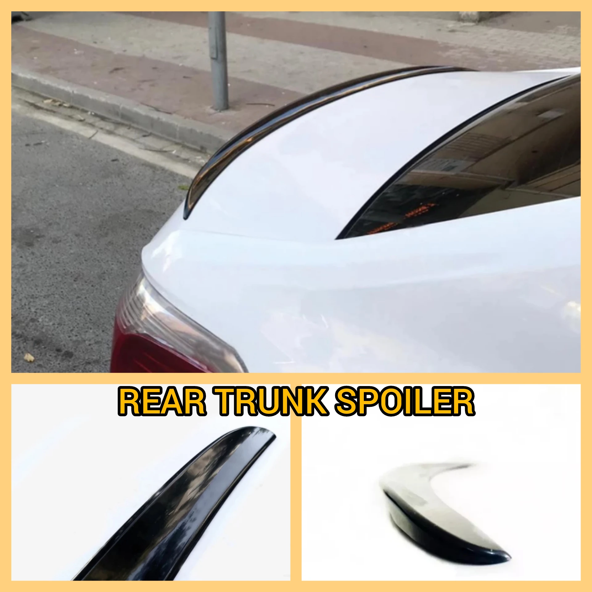 Rear Trunk Spoiler For BMW 3 Series E90 Car Accessories Plastic Gloss Black Flexible Wing Body Lip Exterior Parts Tuning