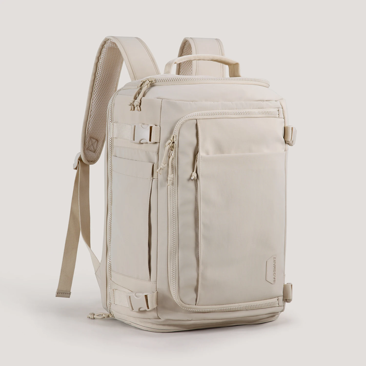 BAGSMART Reiserucksack, große Kapazität, Vakuum-Kompressionsrucksack für Damen, 15,6 Zoll Laptoptasche, wasserdicht, erweitern Sie Herrenrucksäcke – Detail 7