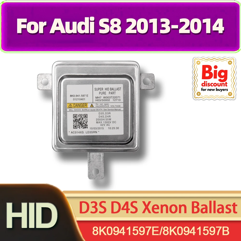 

TEENRAM 35 Вт HID ксеноновый балласт управления фар OEM 8K0941597E 8K0941597B ксеноновый балласт D3S D4S для Audi S8 2013-2014
