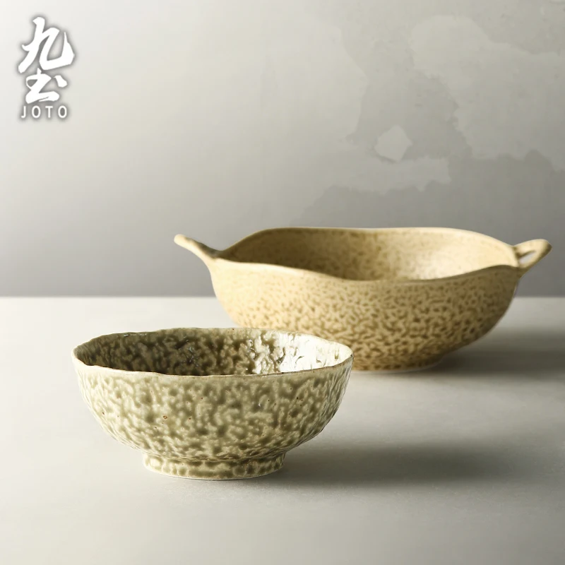 

JOTO High volume Stackable for storage Vintage Handmade Ceramic Tableware CJR0610