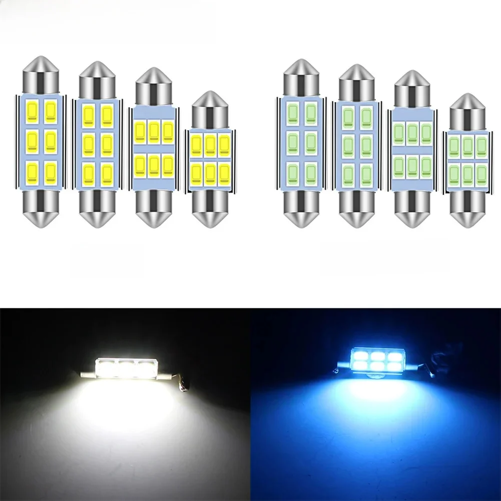 4 Stücke C5W Led Auto Girlande-31mm 36mm 39mm 42mm für Auto Kennzeichenbeleuchtung Leselampe Weiß Kristall Blaue Farben