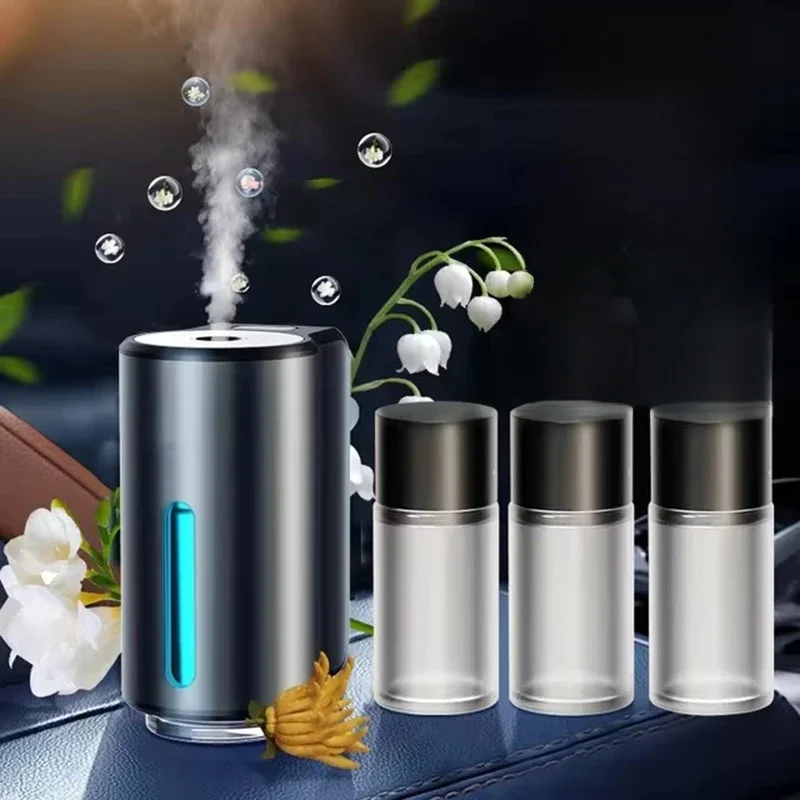 Electric Auto Air Diffuser Car Air Freshener Aroma Car Air Vent Essential Oil Mist Grain Oil Aromatherapy Perfume Fragrance