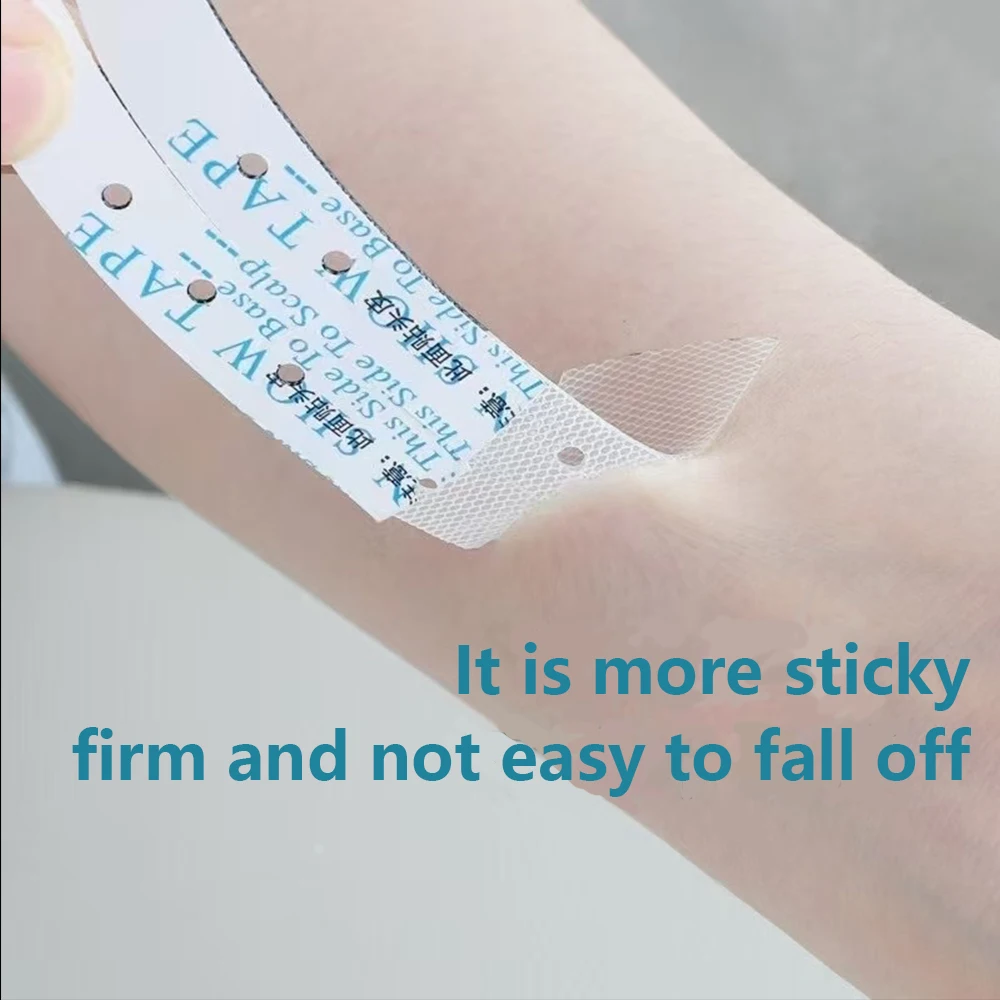 

Breathable double-sided adhesive tape for wig, hair system tape for salon lace systems and men's toupees, new technology