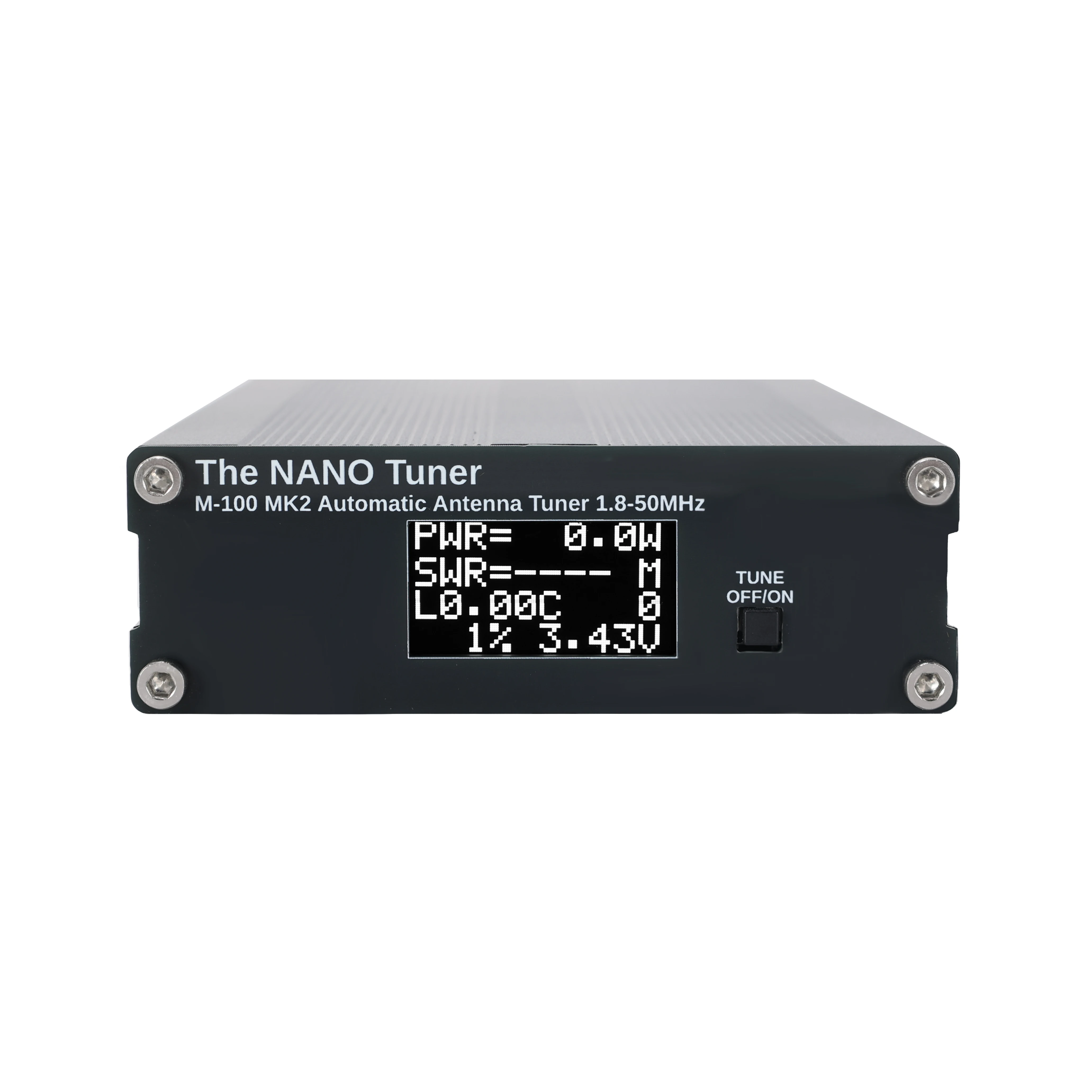 Antenna Tuner ATU-100 Tiny 100W Automatic Antenna Tuner OLED Display 1.8-55MHz 7*7 ATU