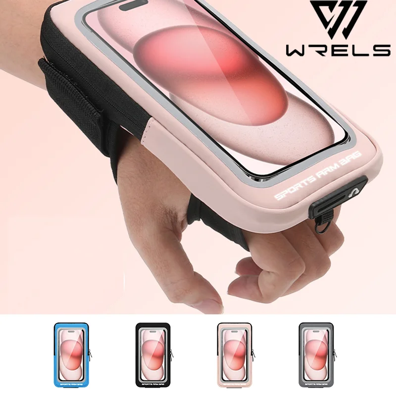 

Outdoor Sport Armband Bags Unisex Touchable Phone Running Wrist Armbands Bags Elastic Band Waterproof Hiking Storage Bag
