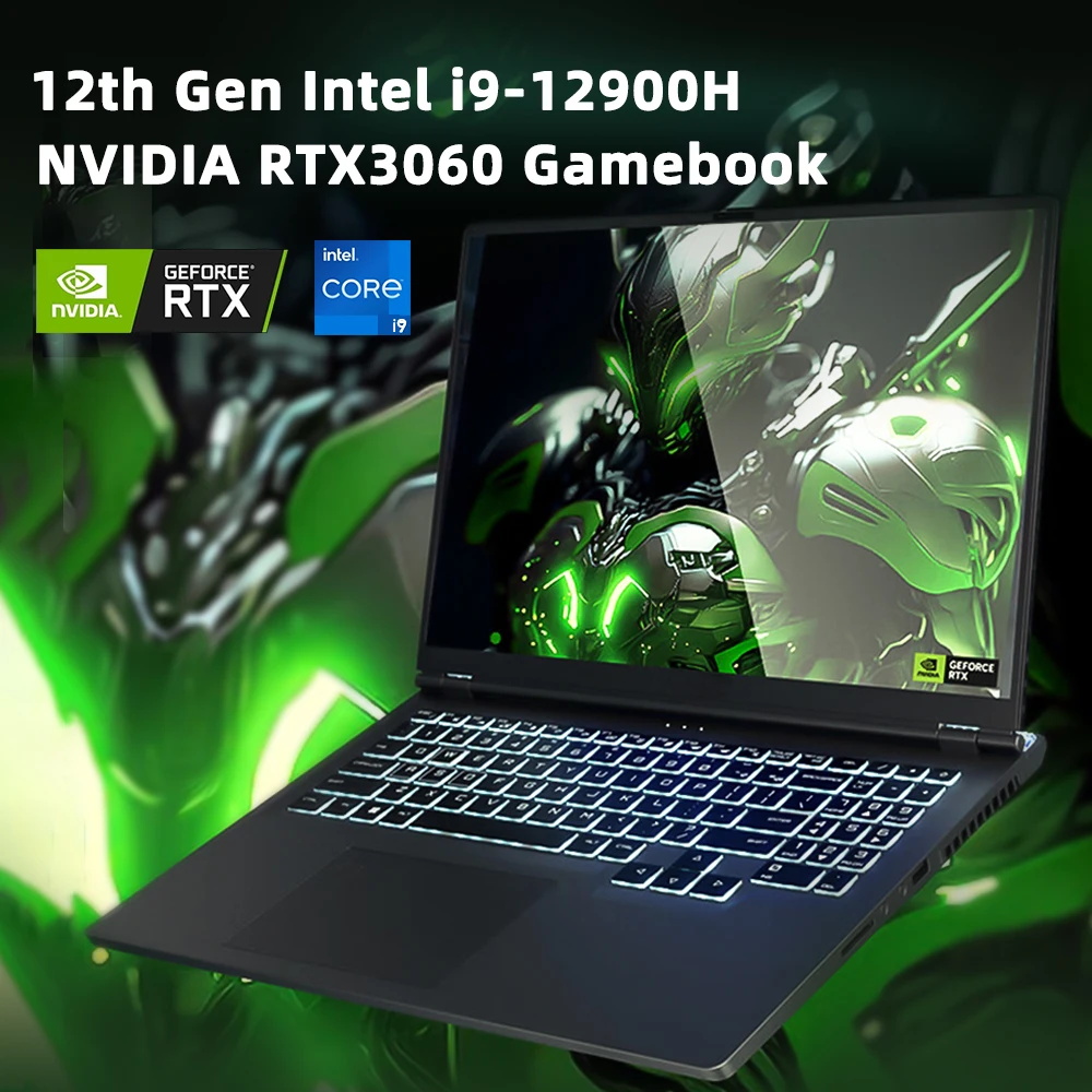 ตํานานสีดํา Wukong แล็ปท็อปสําหรับเล่นเกม 13th Gen Intel Core i7-13620H GeForce RTX 4060 8G 16 นิ้ว 165Hz FHD จอแสดงผลสูงสุด 64GB Ram 4TB SSD