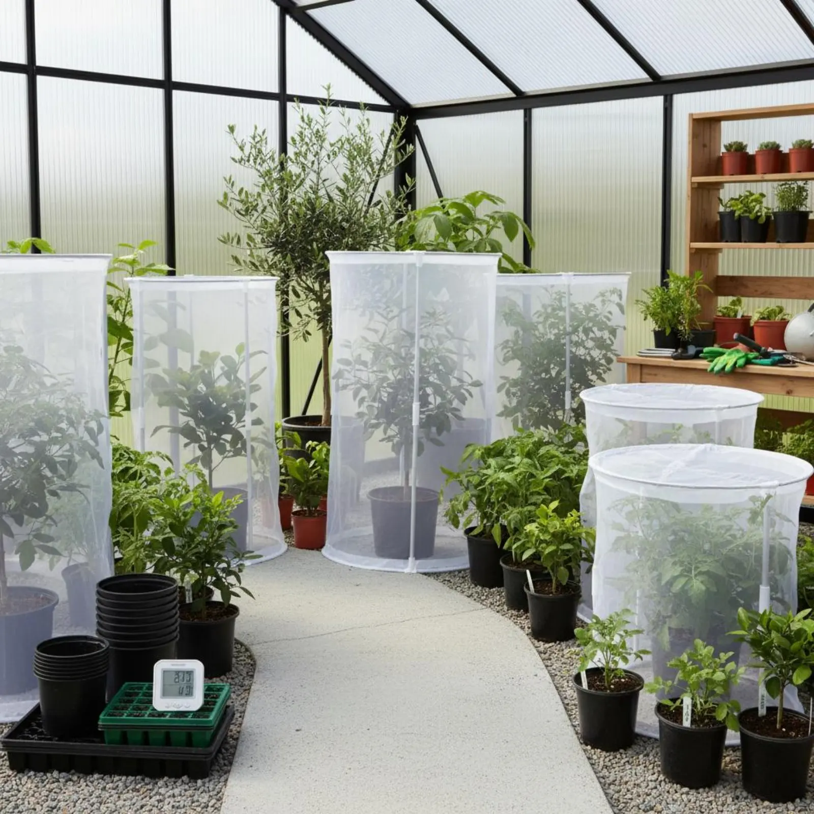 Expandable up Plant Cover Foldable Instant Setup Plant Cage Four-Season Protection Garden Mesh Cloche for Gardeners, Outdoor