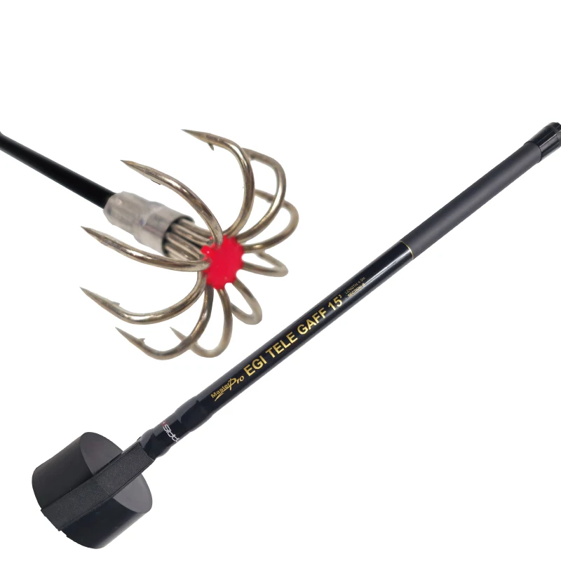 Telescopic Fishing Gaff Squid Octopus Hooking Tool Stainless Steel Claw Hook