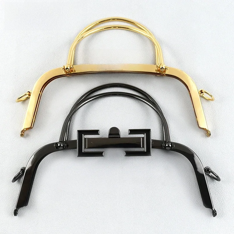 1Pc Deepeel 20.5cm metalowe uchwyty do toreb damskie torebki rama pocałunek zapięcie torebka zamek klamra portfel na monety DIY akcesoria do rękodzieła — zdjęcie 2