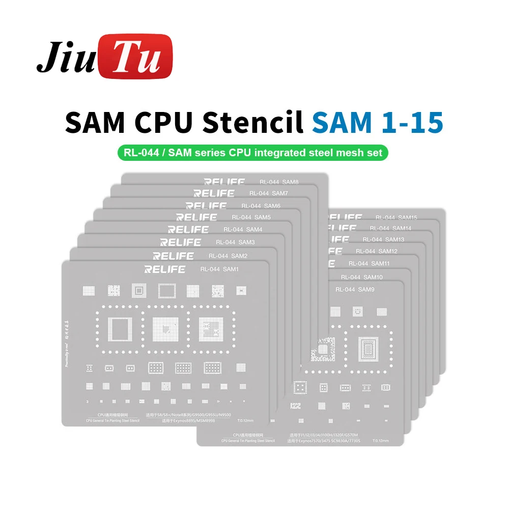 CPU Planting Tin Steel Stencil For IP/MI/SAM/HW Series Ultra-Thin Super Tough CPU Integrated Steel Mesh Set