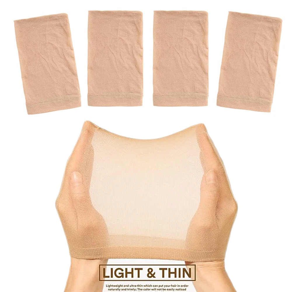 

HD Wig Caps High Quality Hair Net Invisible Thin Stocking Cap for Women Nylon Stretch Wig Caps Stretchable Hairnets Free Size