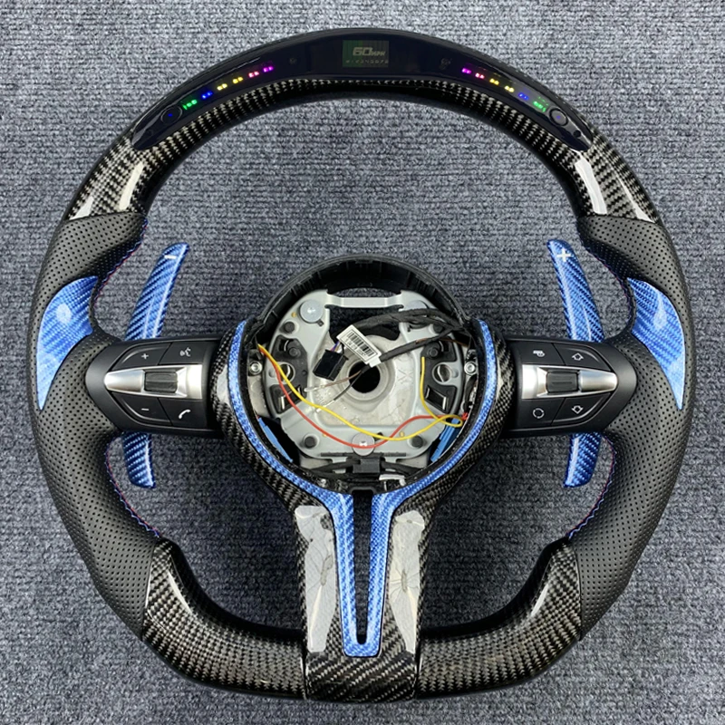 For BMW F10 F20 F30 F15 F16 F25 F26 F22 F32 F02 F12 F33 F01 M3 Chassis Racing Steering Wheel Carbon Fiber Steering Wheel