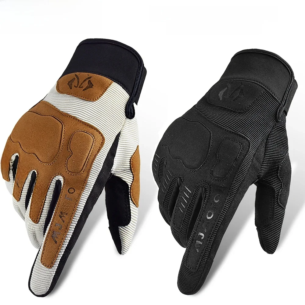 AliExpress MJMOTO Summer New Racing Gloves Ultra-Breathable Mesh Dirt Bike Gloves Lightweight Protection Touchscreen for Motorcycle/ATV/UTV/MTB/MX