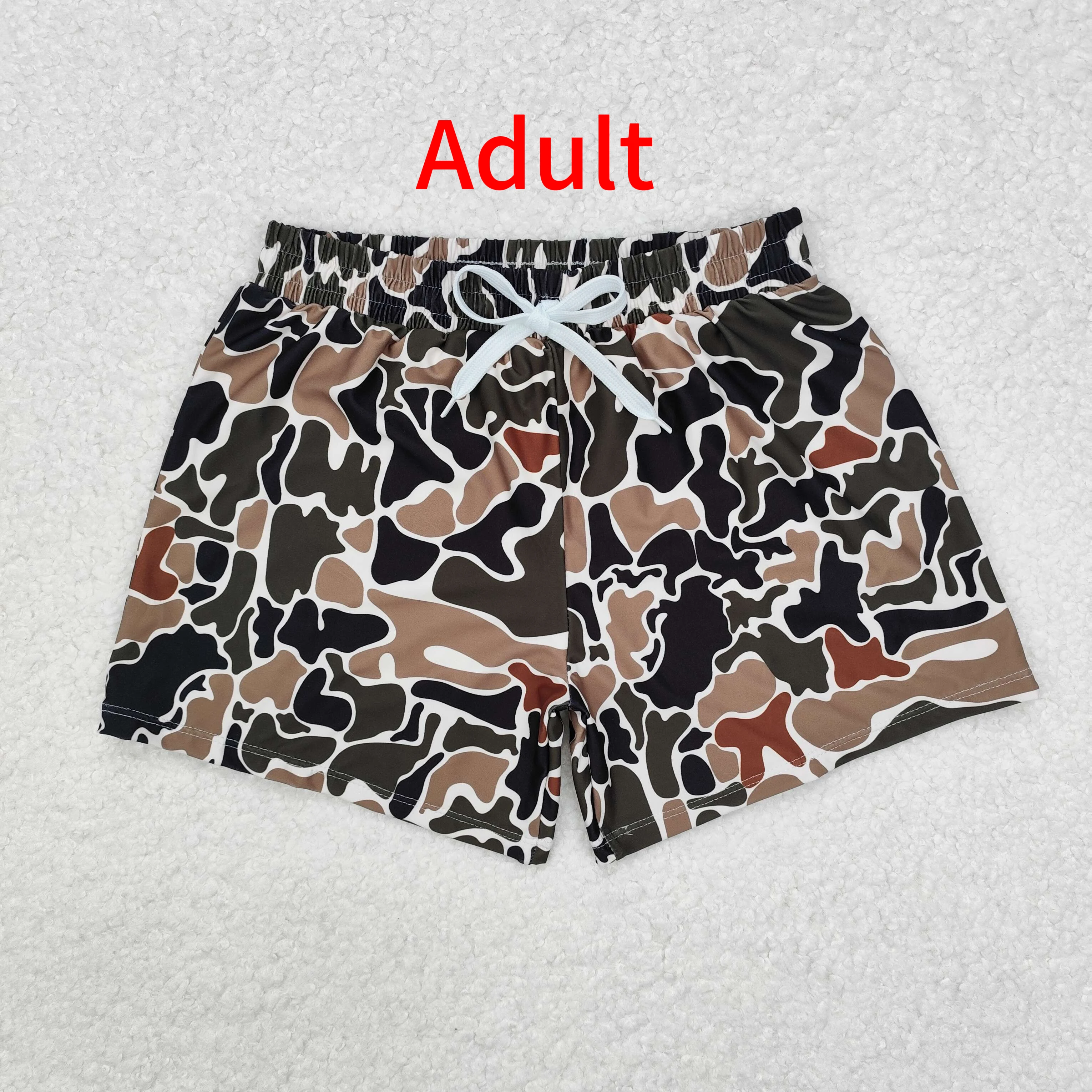 Beach Clothes Western Fashion Adult Men's Camouflage Beige Swimming Trunks Wholesale Boutique clothes RTS Summer