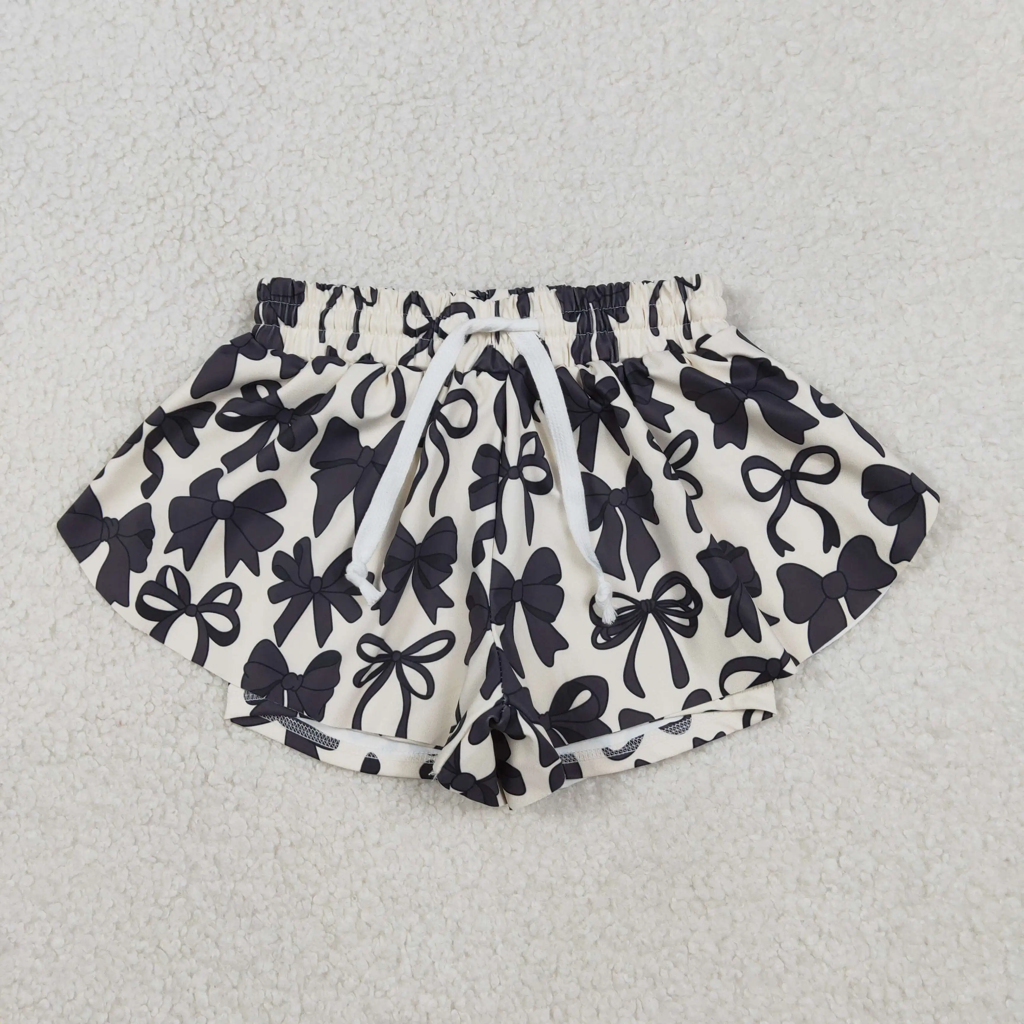 

z1226-11 SS0770 Summer Wholesale kids clothes girls yoga bow shorts New Arrival Shorts Boutique baby boys clothes