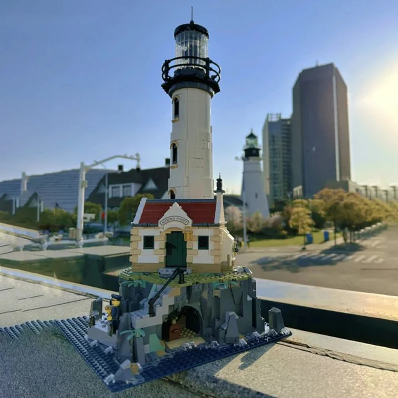 2056 قطعة المنارة الآلية بنة مجموعة البناء لتقوم بها بنفسك برج الطوب لعبة الكبار والأطفال هدية عيد ميلاد متوافق 21335