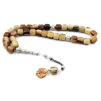 Natural ox horn Tasbih Men 33 prayer beads rosary Muslim rosary arabic misbaha turkish islamic Collection level bracelet