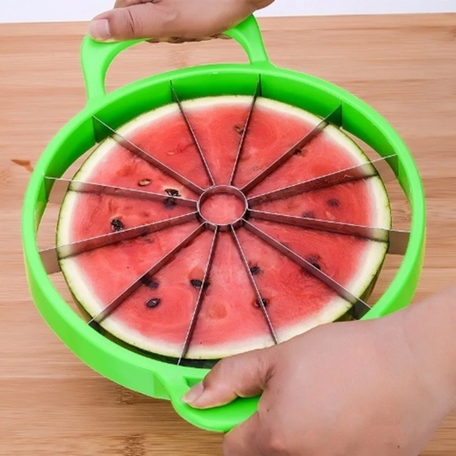 Watermelon knife stainless steel fruit cutter household watermelon slicer large Hami melon fruit divider