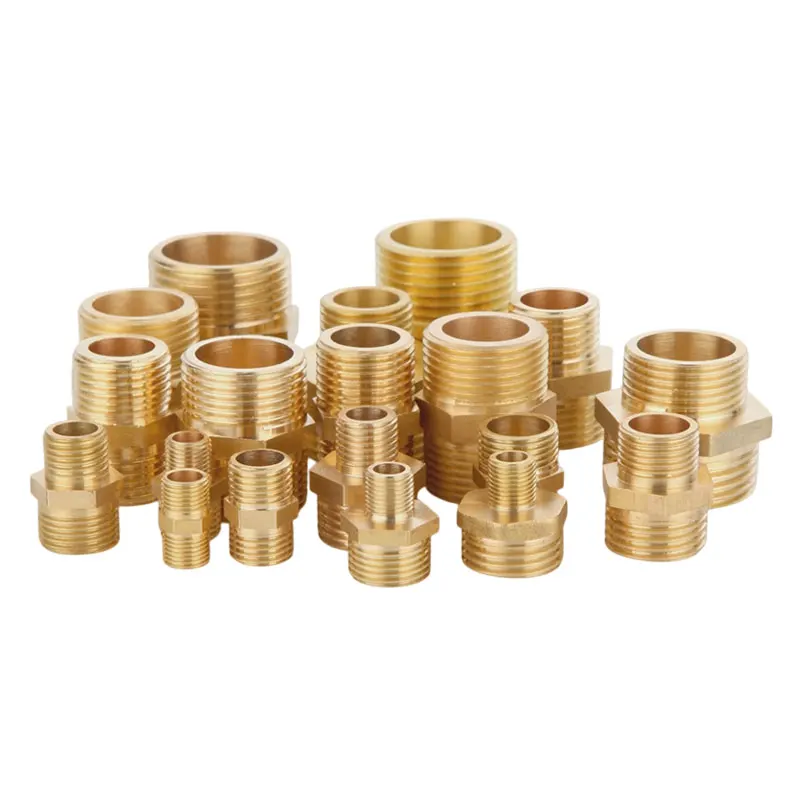 Connecteurs de tuyaux en laiton, diamètre extérieur mâle à femelle, adaptateur de coupleur, raccord joint hydraulique, 1/8 "1/4" 3/8 "1/2" 1 "3/8