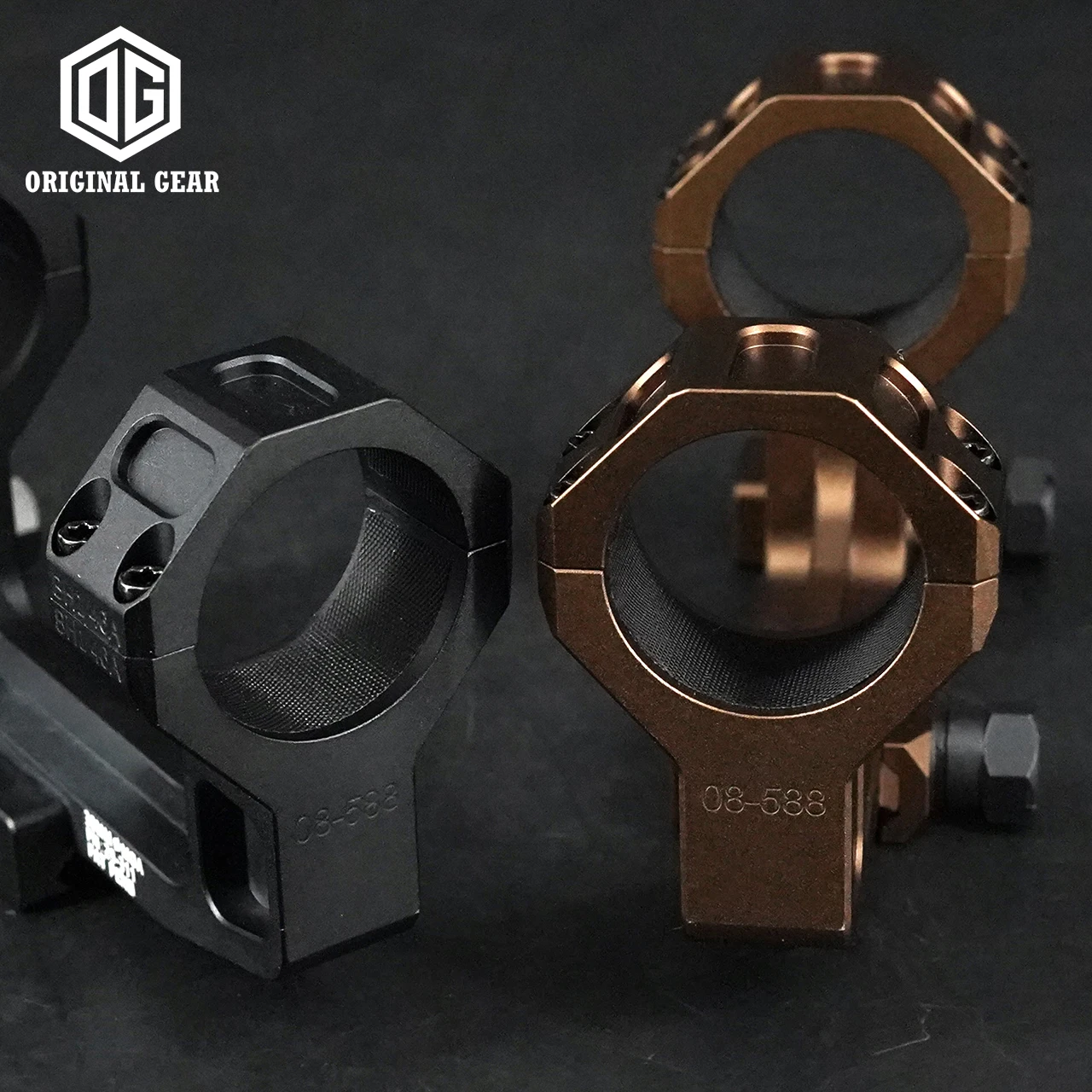 Imagem -02 - Montagem de Escopo Óptico para Caça Alumínio Cnc Riflescope Airsoft Tático Reto Universal Tubo de 30 mm 154 193 ge