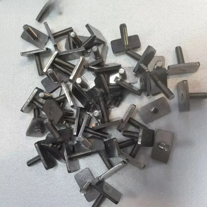 Vis en acier inoxydable, Rail de goulotte, boulon en forme de T, boulon à tête de marteau rectangulaire M6 M8, fournitures d'outils de fixation matérielle 10 pièces