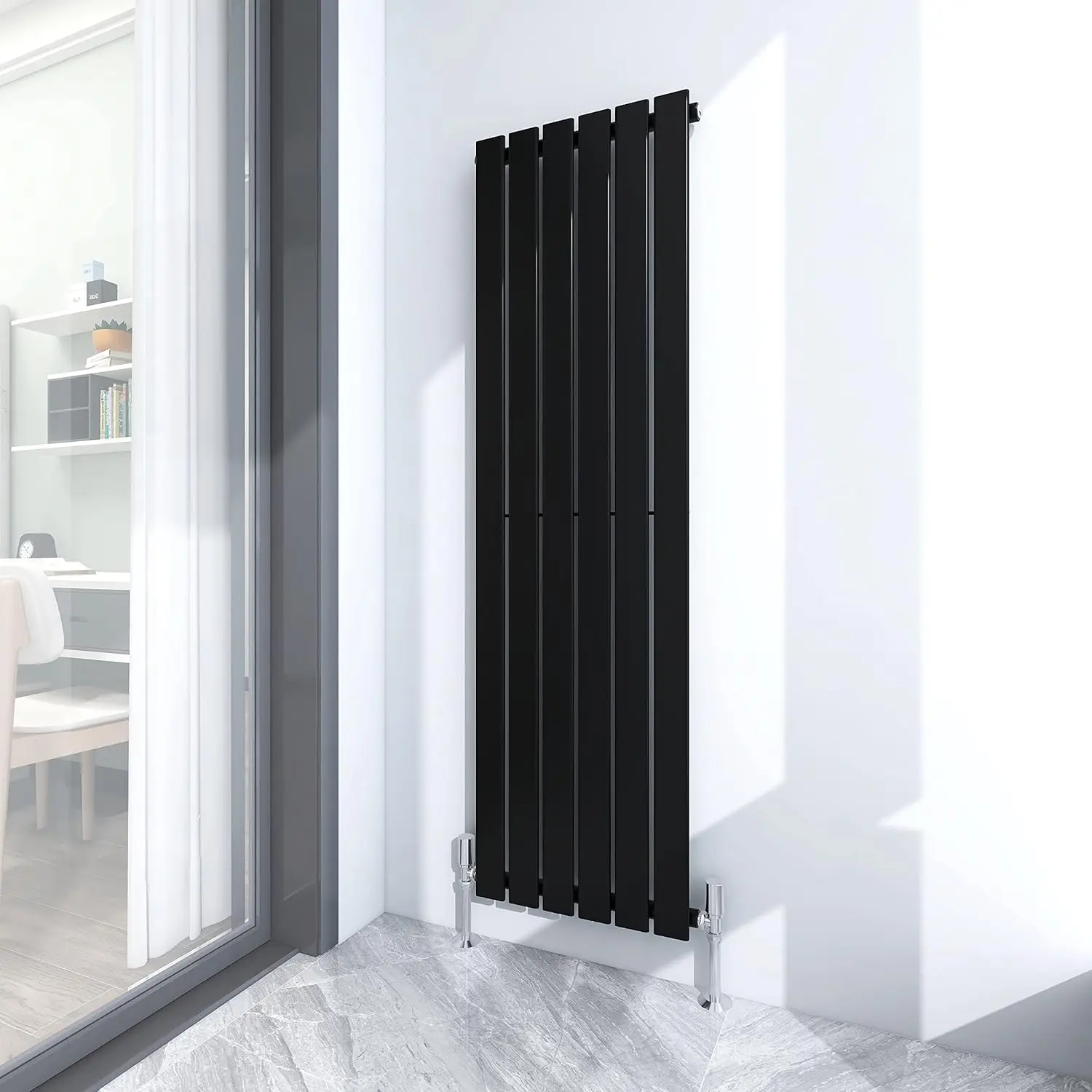 mcc direct Radiator Horizontal Vertical Designer Flat Panel Central Heating Radiator 1600x408mm Single