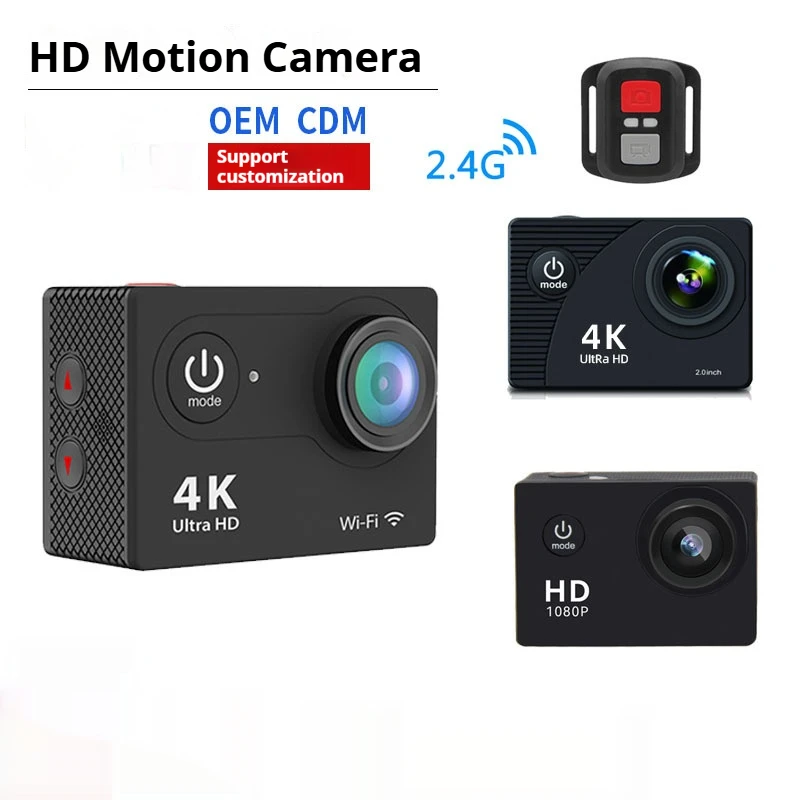 

4800W Remote Control HDMI HD Action Camera Outdoor Anti-shake Diving Moto Bike Riding Helmet Mounted Camera